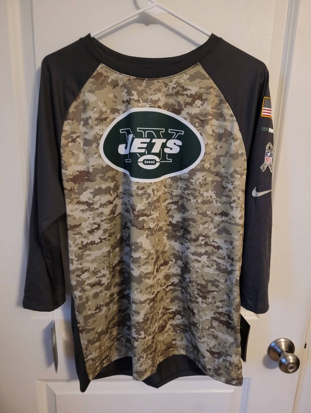 New York Jets Salute To Service NIKE Top